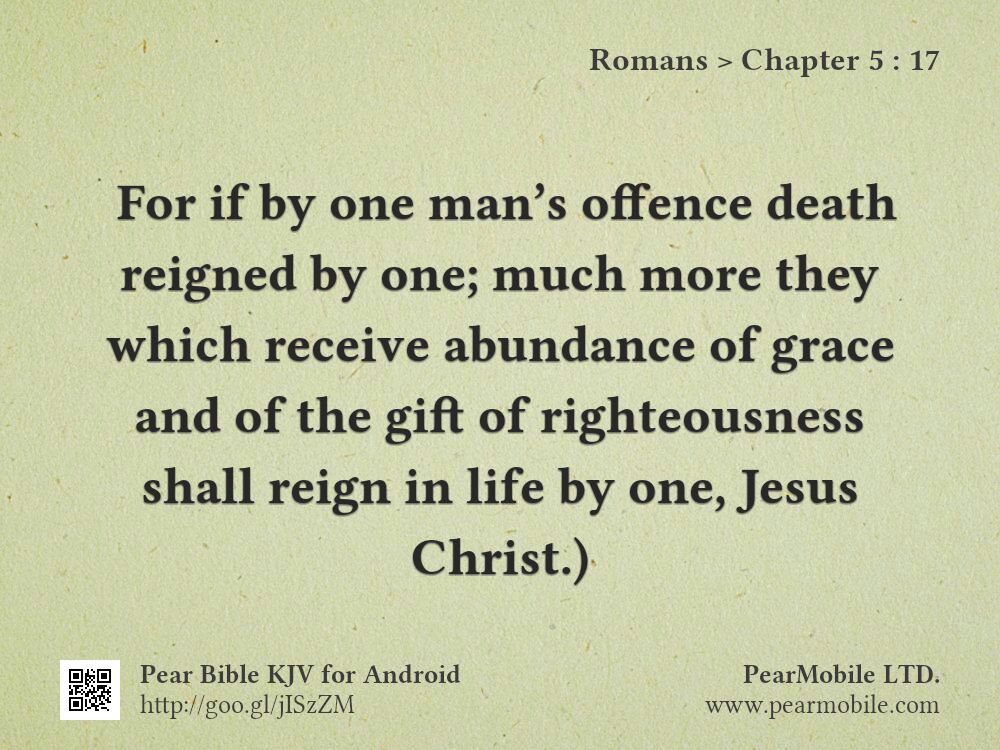 Romans, Chapter 5:17
